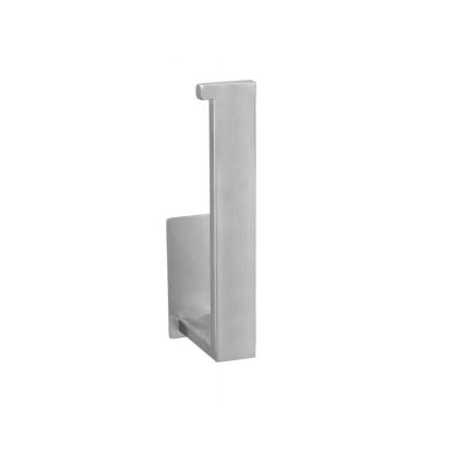 WENKO 25422100 - Soporte para papel higiénico TURBO-LOC GENOVA MATE 15,3x7,6 cm plateado
