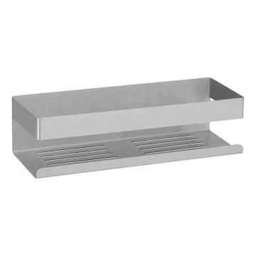 WENKO 25425100 - Estante TURBO-LOC GENOVA MATT 30x10,5 cm, acabado plateado mate