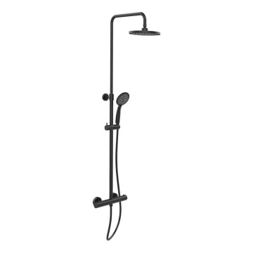 WENKO 25484100 - Sistema de ducha WATERSAVING SYSTEM 12x120 cm negro