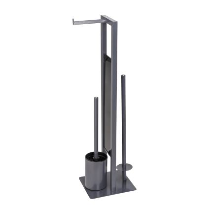WENKO 25552100 - Escobilla para WC RIVALTA 18x70 cm gris/negro