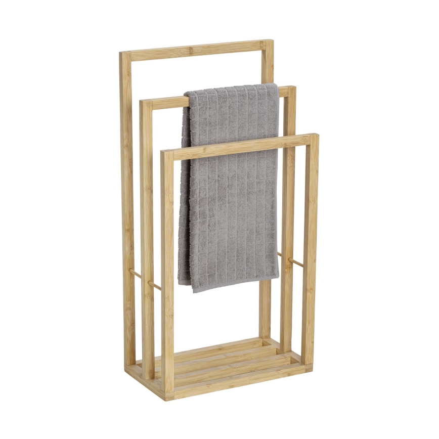 WENKO 25629100 - Toallero de pie BAMBUSA 42,5x82 cm marrón