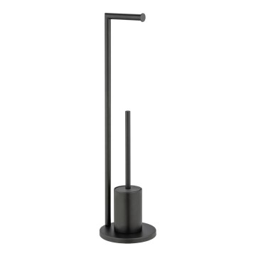 WENKO 25675100 - Juego para inodoro FERLA 18x69,5 cm negro