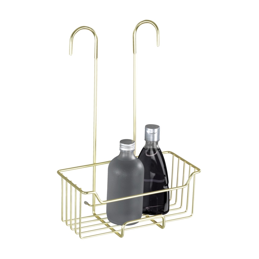 WENKO 25937100 - Cesta de ducha MILO 25x36 cm acero inoxidable/dorado/transparente