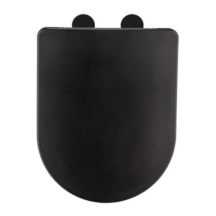 WENKO 26029100 - Asiento para inodoro GALATI 46x36 cm negro