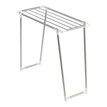 WENKO 3774020100 - Tendedero para ropa PROFI SINGLE 87x79 cm acero inoxidable/plateado/blanco