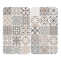 WENKO 53904100 - Tapa protectora para placa de cocina 30x52 cm multicolor/gris/transparente