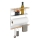 WENKO 54113100 - Organizador MAGNA 33x34 cm blanco/marrón/negro