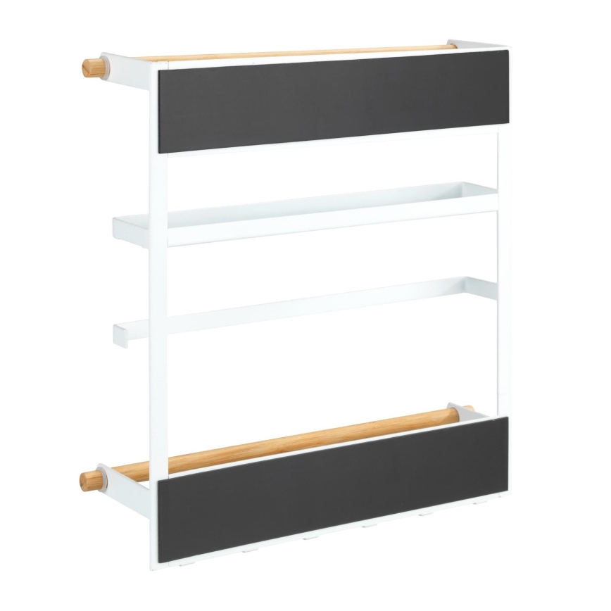 WENKO 54113100 - Organizador MAGNA 33x34 cm blanco/marrón/negro