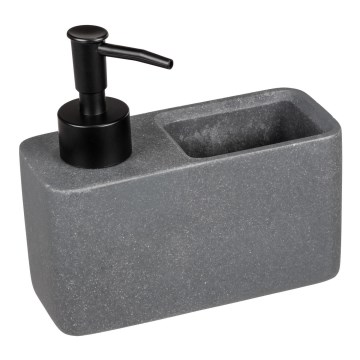 WENKO 54669100 - Dispensador de jabón RESA 14,5x14,3 cm gris/negro