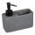 WENKO 54669100 - Dispensador de jabón RESA 14,5x14,3 cm gris/negro