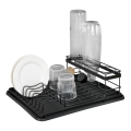 WENKO 54798100 - Escurridor de platos AMY 42,5x31,5 cm negro