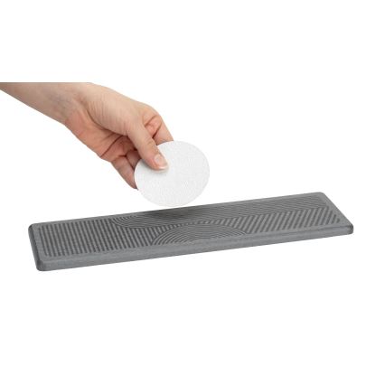 WENKO 54957100 - Alfombrilla antigoteo DAMON 30x8 cm gris