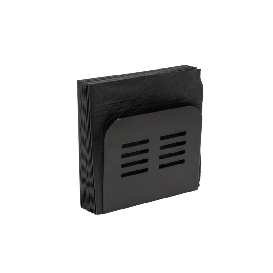 WENKO 55025100-Porta servilletas BLACK OUTDOOR KITCHEN 15x12,5 cm negro