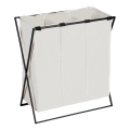 WENKO 71298800 - Cesta para ropa TRIO 69x76 cm crema/negro
