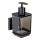WENKO 71444800 - Dispensador de jabón VACUUM-LOC QUADRO ED 7,5x16 cm negro