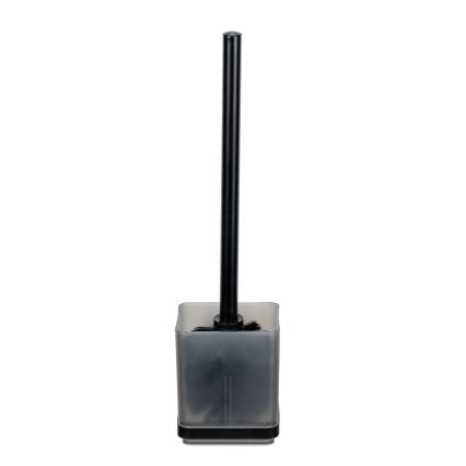 WENKO 71450800 - Set WC VACUUM-LOC QUADRO ED 9,5x37 cm negro