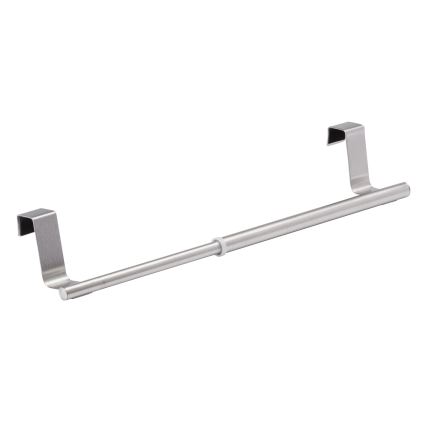 WENKO 79173100 - Soporte para toallas TELESCOPE 7x6 cm, acero inoxidable, plateado/negro
