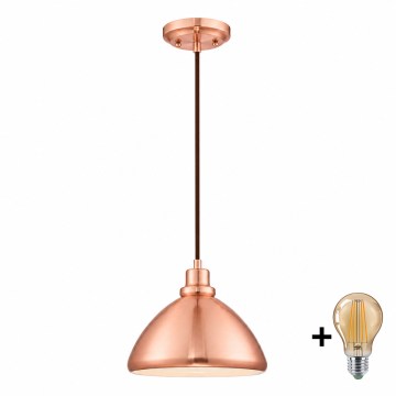 Westinghouse 6103940 - Lámpara colgante LED con cable 1xE27/60W/230V diámetro 25,5 cm