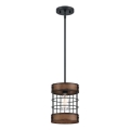 Westinghouse 61179 - Lámpara colgante LANGSTON 1xE27/60W/230V barnwood
