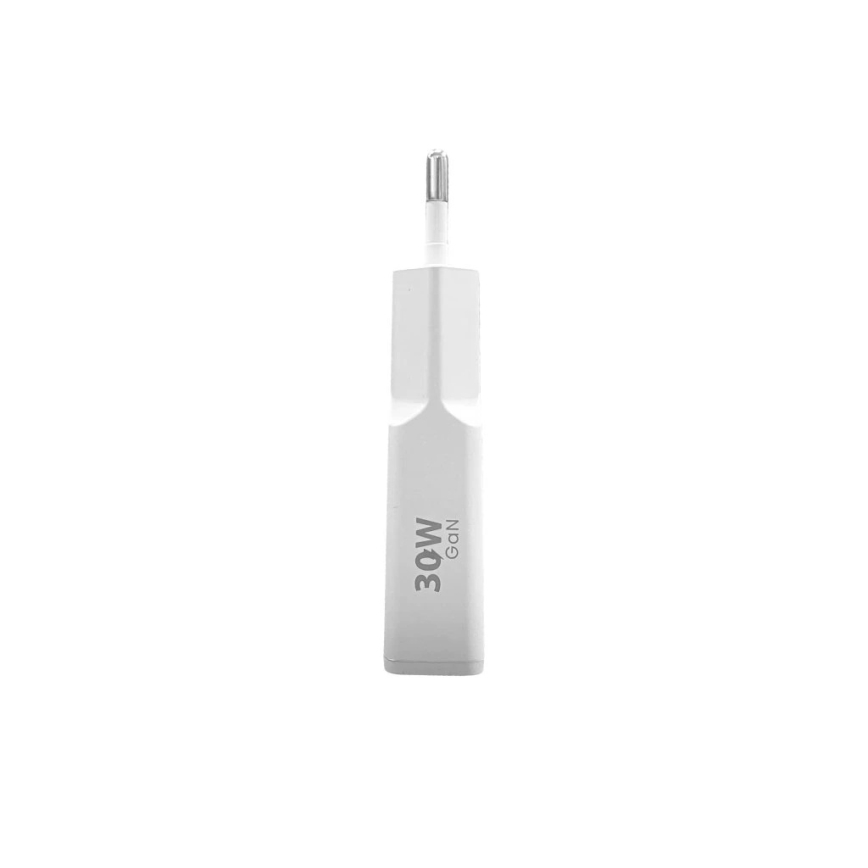 Winner Group - Adaptador de carga GaN 1xUSB-A + 1xUSB-C 30W blanco