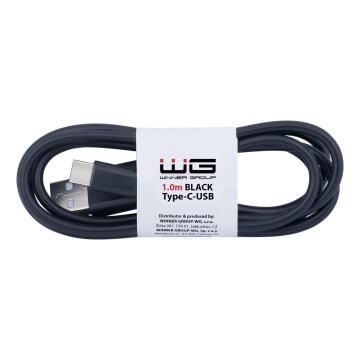 Winner Group - Cable USB USB-C / USB-A 1m negro