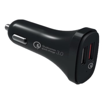 Winner Group - Cargador de coche 2xUSB-A Power Delivery 30W negro