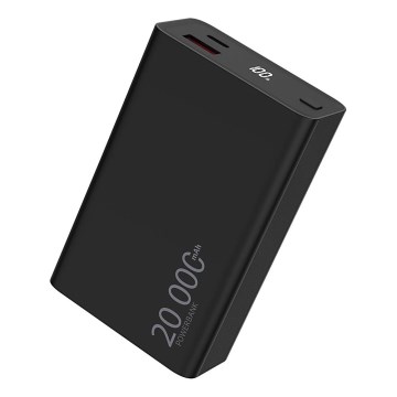 Winner Group - Power Bank con pantalla 20000 mAh 20W Power Delivery negro
