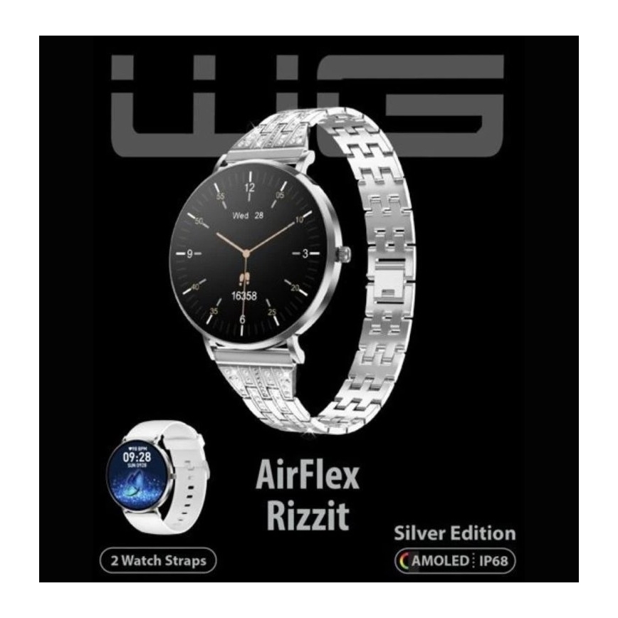 Winner Group - Reloj inteligente AirFlex3 Rizz 200 mAh IP68 plata
