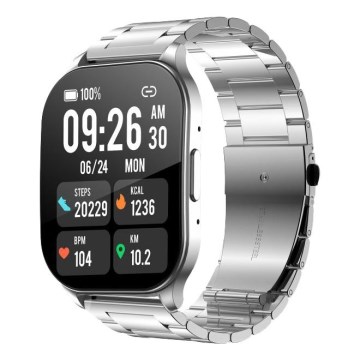 Winner Group - Reloj inteligente AirFlexOne 300 mAh IP68 plateado