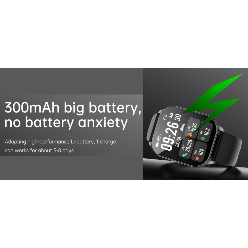 Winner Group - Reloj inteligente AirFlexOne 300 mAh IP68 plateado