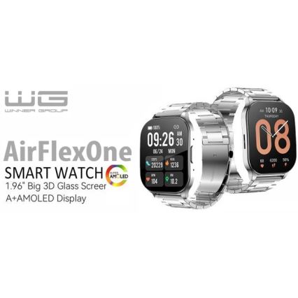 Winner Group - Reloj inteligente AirFlexOne 300 mAh IP68 plateado