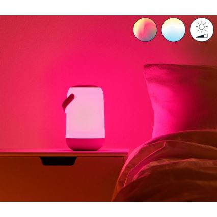 WiZ - Lámpara portátil regulable LED RGBW MOBILE LED/13,5W/5V 2200-6500K Wi-Fi 1800 mAh