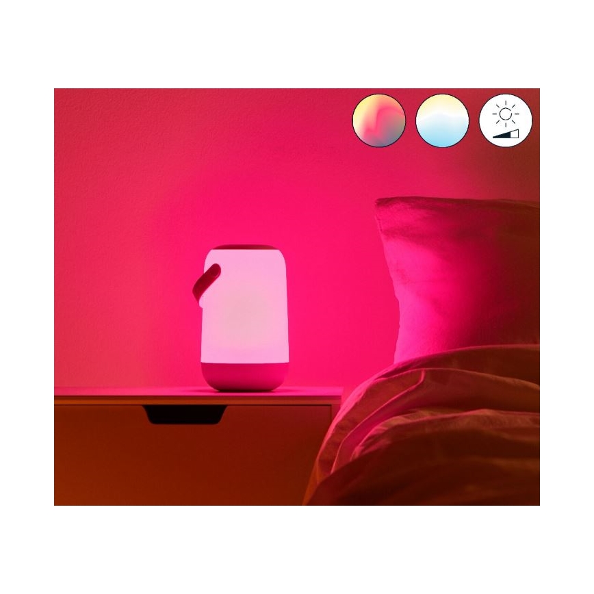 WiZ - Lámpara portátil regulable LED RGBW MOBILE LED/13,5W/5V 2200-6500K Wi-Fi 1800 mAh