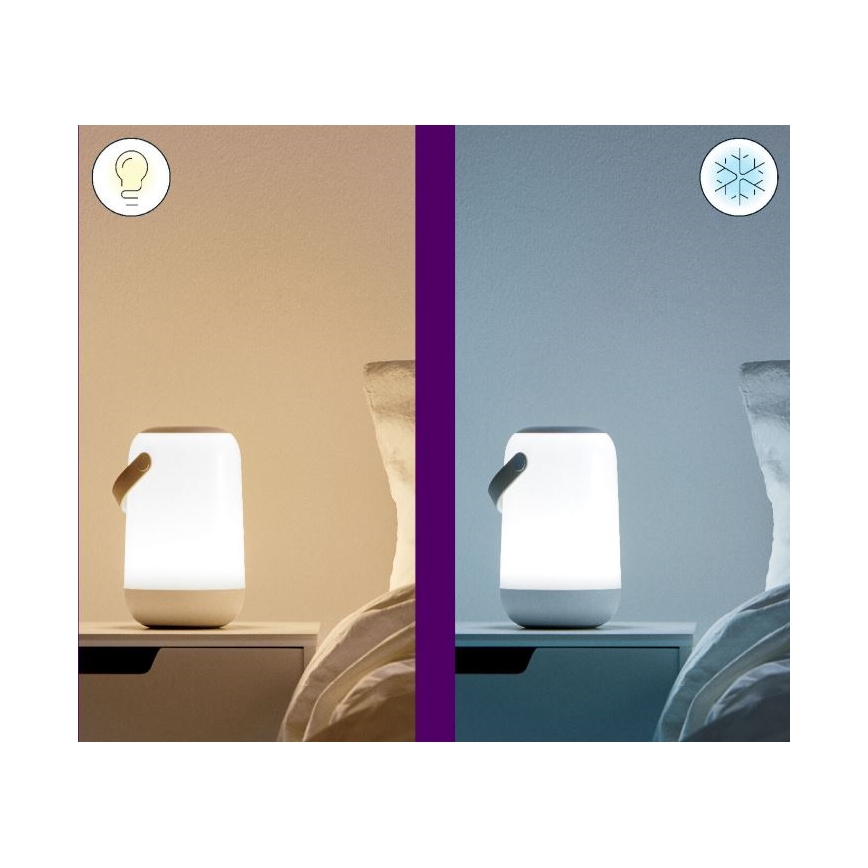 WiZ - Lámpara portátil regulable LED RGBW MOBILE LED/13,5W/5V 2200-6500K Wi-Fi 1800 mAh