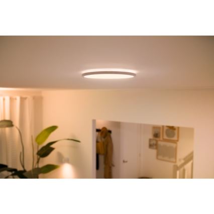 WiZ - Plafón LED regulable SUPERSLIM LED/14W/230V 2700-6500K Wi-Fi blanco