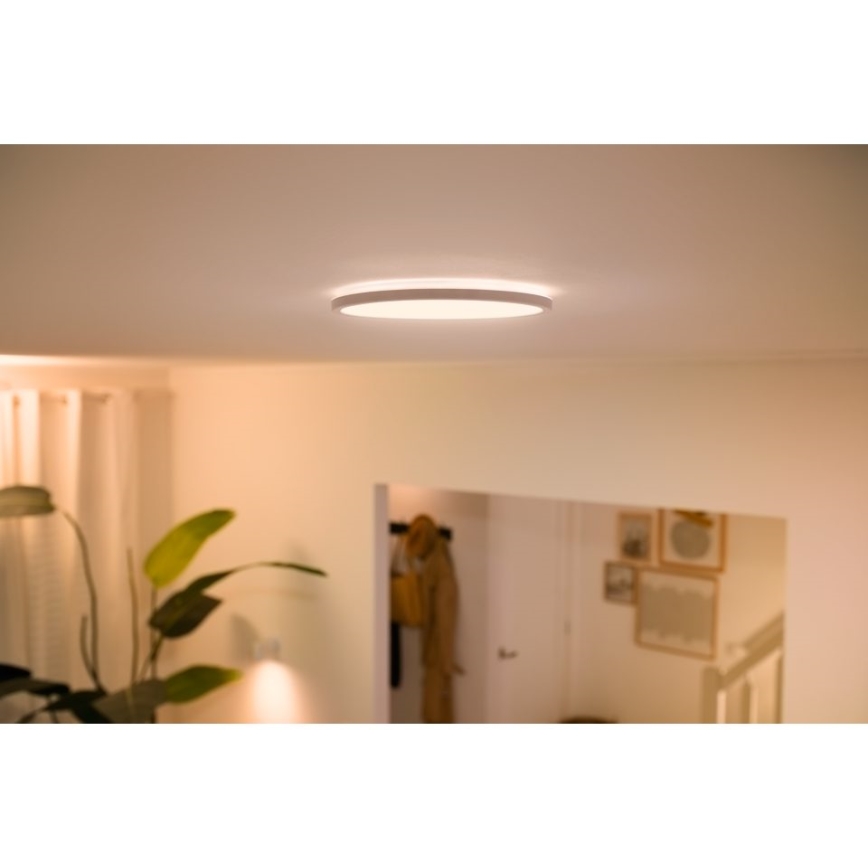 WiZ - Plafón LED regulable SUPERSLIM LED/14W/230V 2700-6500K Wi-Fi blanco