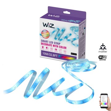 WiZ - Tira LED RGB regulable 10m LED/12W/230V Wi-Fi