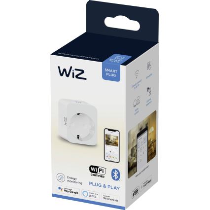 WiZ - Toma inteligente F 2300W + powermeter Wi-Fi SCHUKO