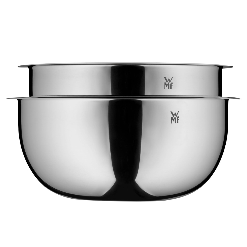 WMF - Juego de 2 cuencos de cocina GOURMET de acero inoxidable