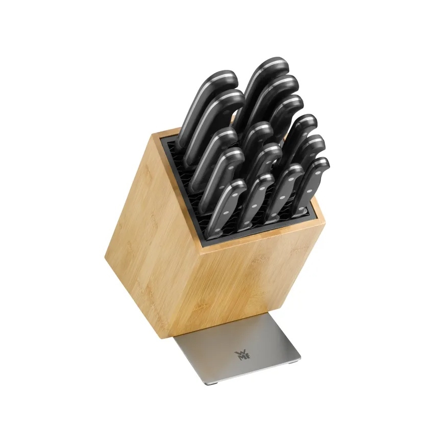 WMF - Juego de 6 cuchillos de cocina con bloque SPITZENKLASSE PLUS