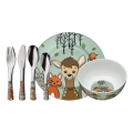 WMF - Juego de vajilla y cubiertos para niños FOREST FRIENDS 6uds