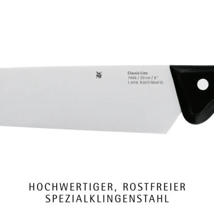 WMF - Set de 7 cuchillos de cocina con bloque CLASSIC LINE