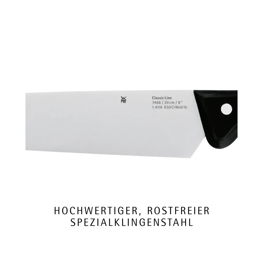 WMF - Set de 7 cuchillos de cocina con bloque CLASSIC LINE