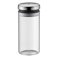 WMF - Tarro de vidrio para alimentos DEPOT 1l acero inoxidable