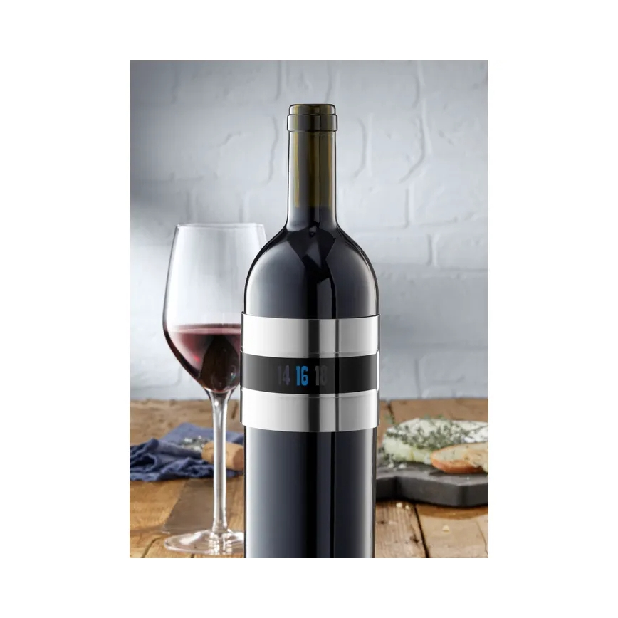 WMF - Termómetro para vino CLEVER & MORE, diámetro 7 cm, acero inoxidable