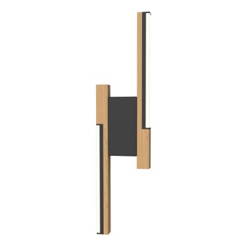 Wofi 4031-206- aplique de pared LED regulable PALERMO 11W/230V madera de caucho