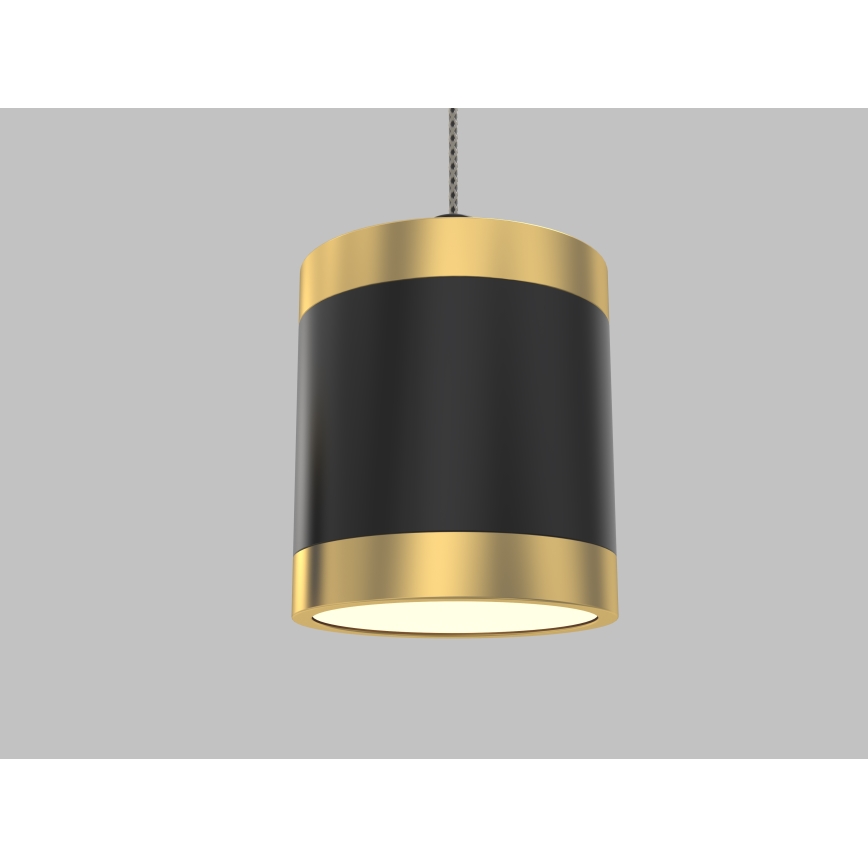 Wofi 7003-404 - Lámpara colgante LED regulable con cable TOULOUSE 4xLED/8,5W/230V negro/dorado