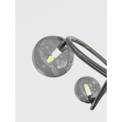 Wofi 8014-205 - Lámpara de mesa LED NANCY 2xG9/3,5W/230V negro/cromo brillante