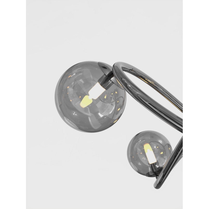 Wofi 8014-205 - Lámpara de mesa LED NANCY 2xG9/3,5W/230V negro/cromo brillante