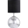 Wofi 8149.02.70.6010 - Lámpara de mesa CARMEN 1xE14/40W/230V negra/plateada